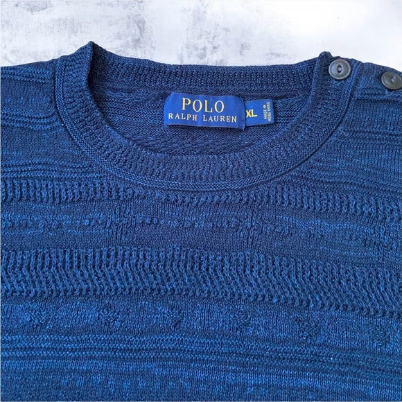 Polo Ralph Lauren Other - Ralph Lauren Men's Navy Crewneck Cableknit Sweater